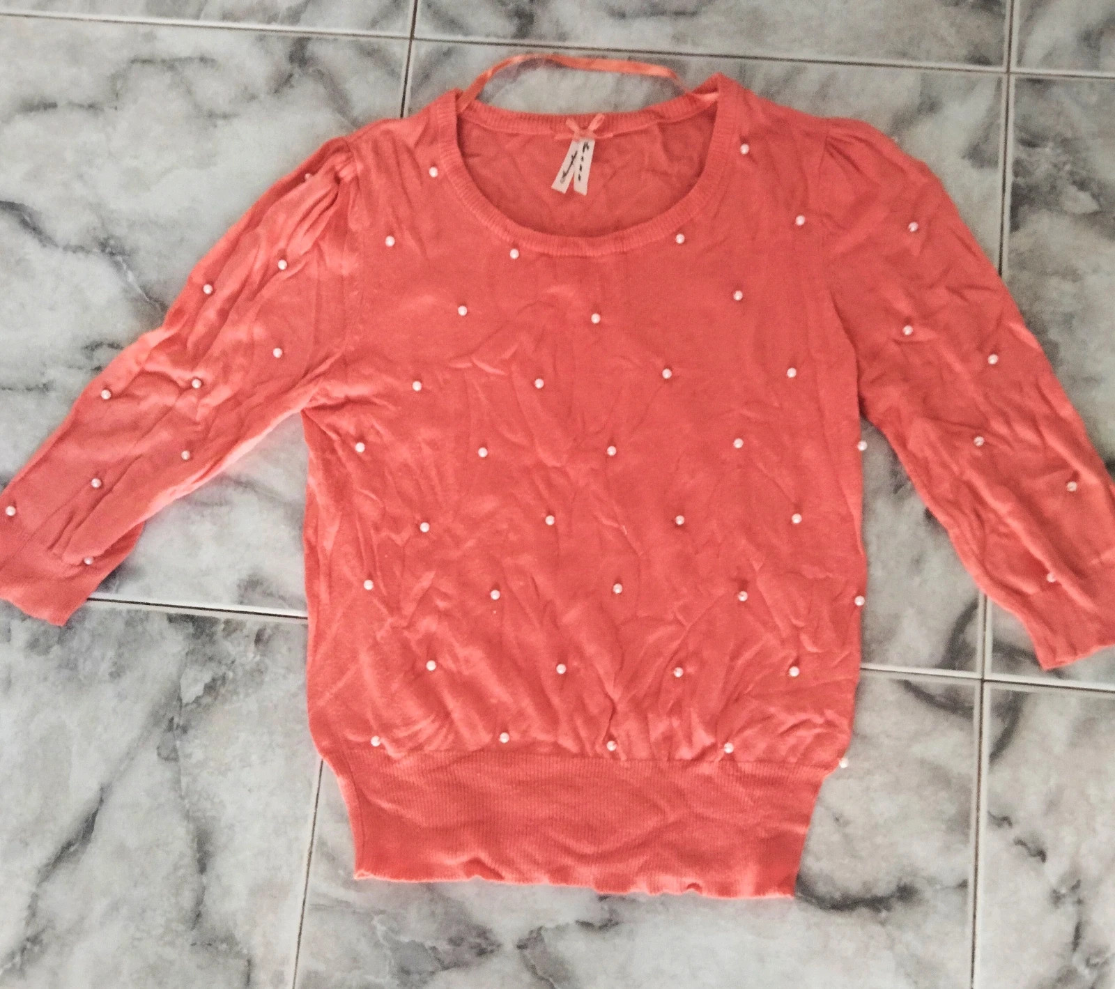 Jersey Coral con Perlas Atmosphere