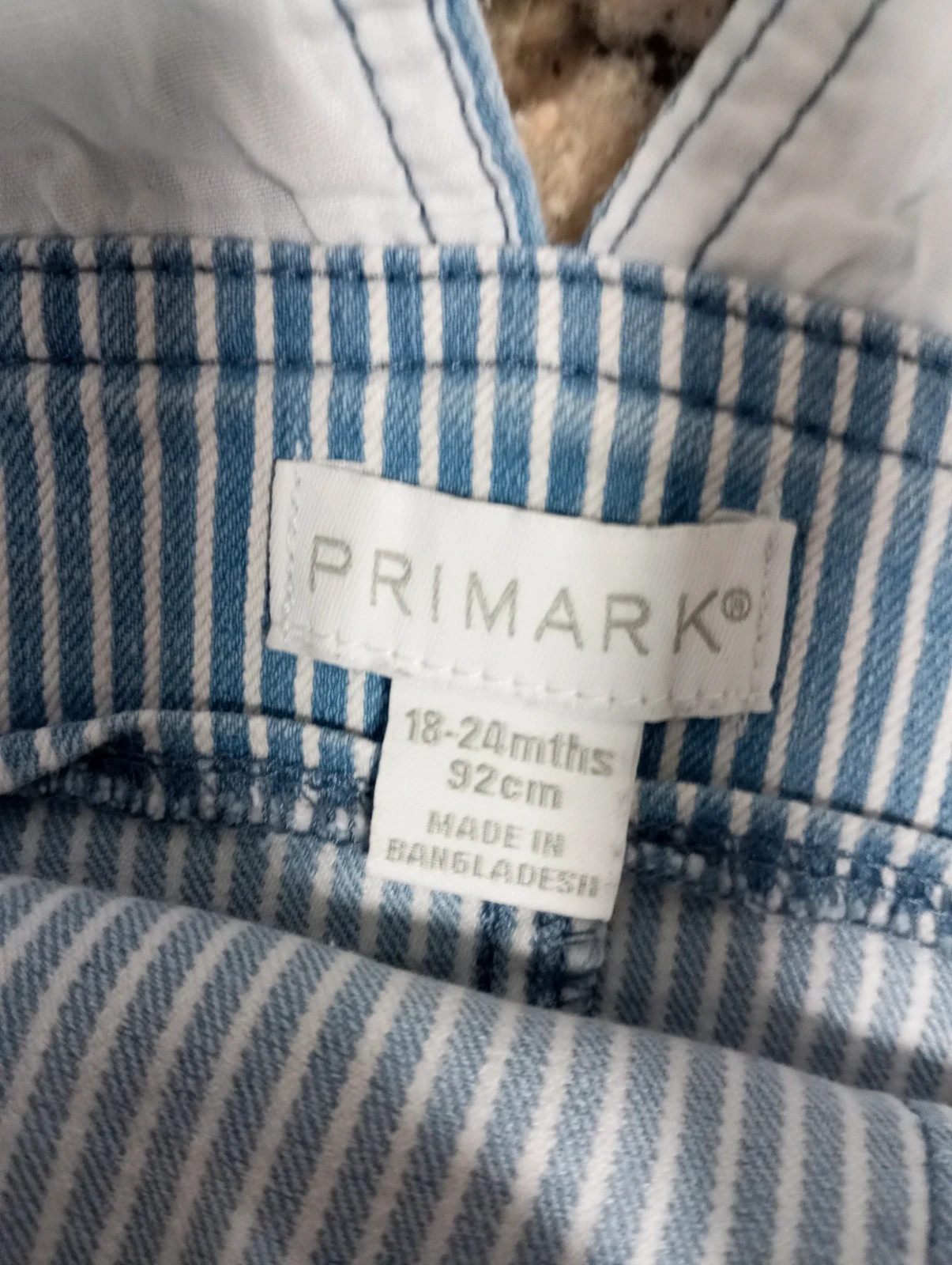 Peto rayas azul/blanco Primark NUEVO! Talla 92 – Primark – taille 24-36 mois / 92 cm 3