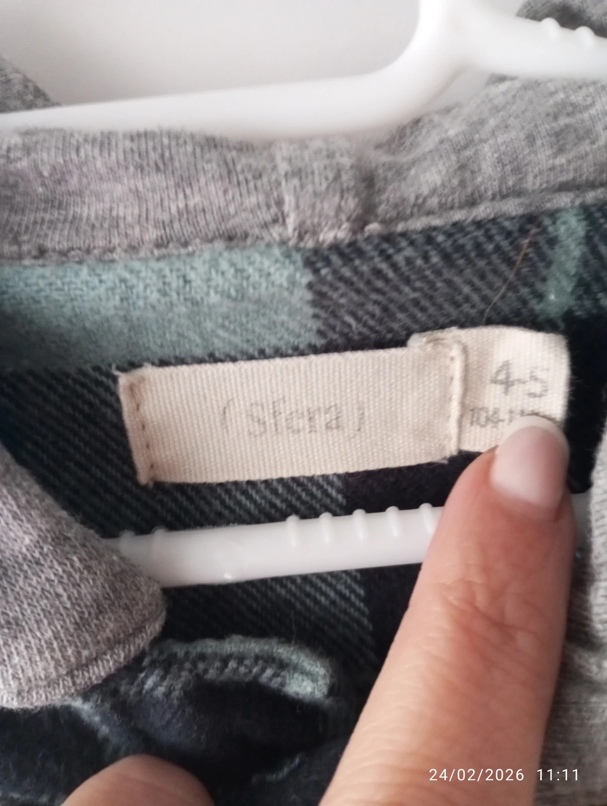 Sobre camisa cuadros – Sfera – taille 4 ans / 104 cm 3