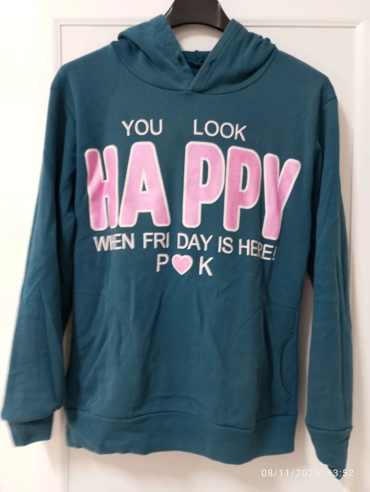 Sudadera verde azulado – taille M / 38 / 10