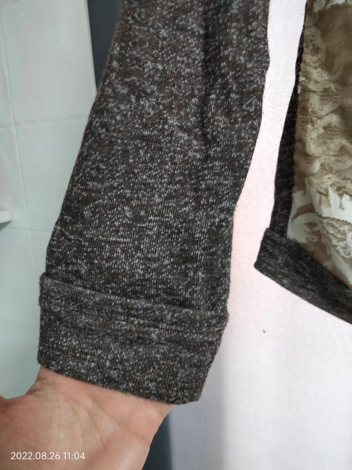 Jersey marrón y beig – Italy Moda – taille L / 40 / 12 3