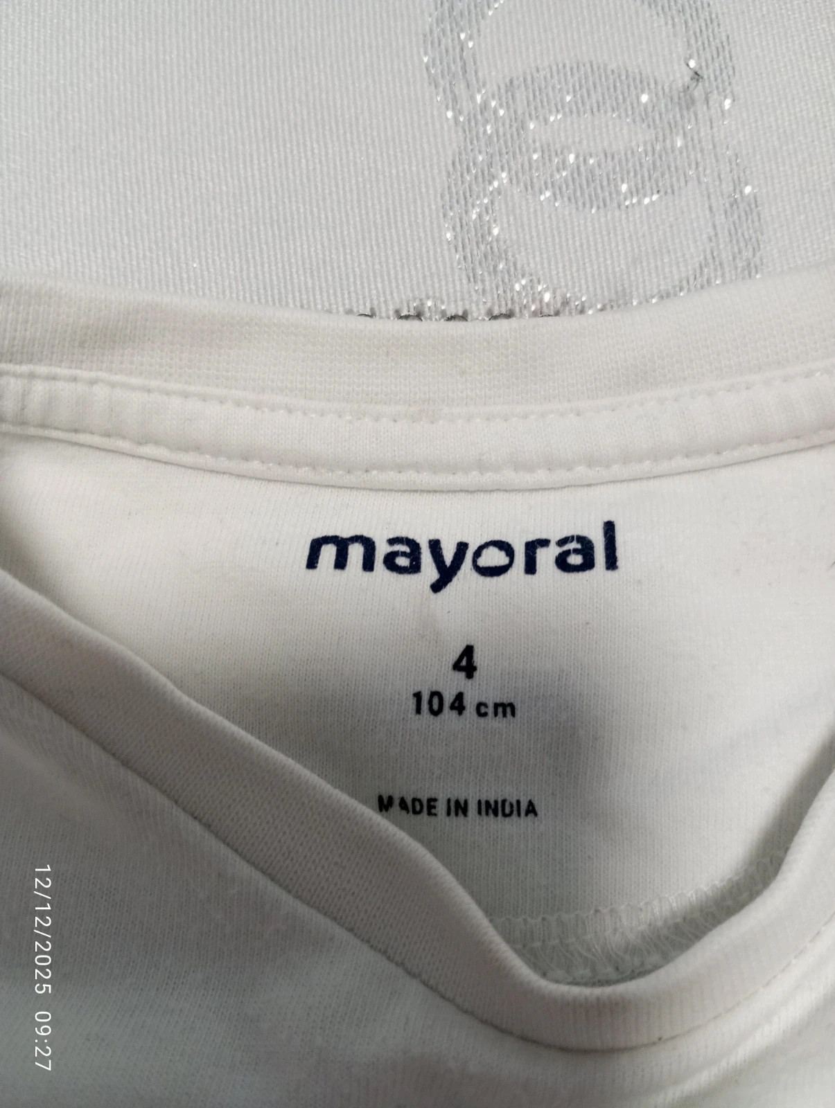 Camiseta blanca mayoral – Mayoral – taille 4 ans / 104 cm 2