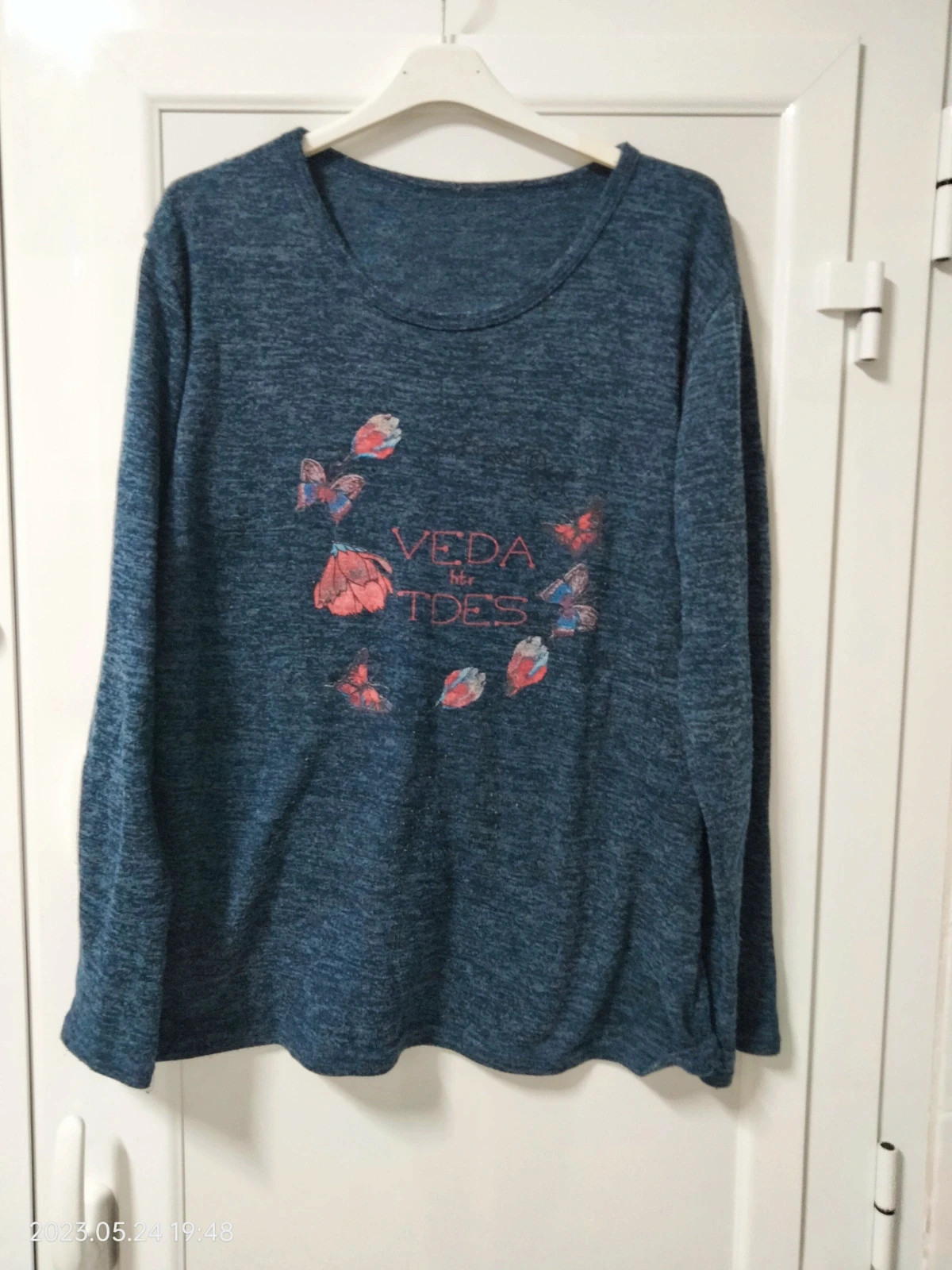 Jersey azul – Made In Italy – taille L / 40 / 12