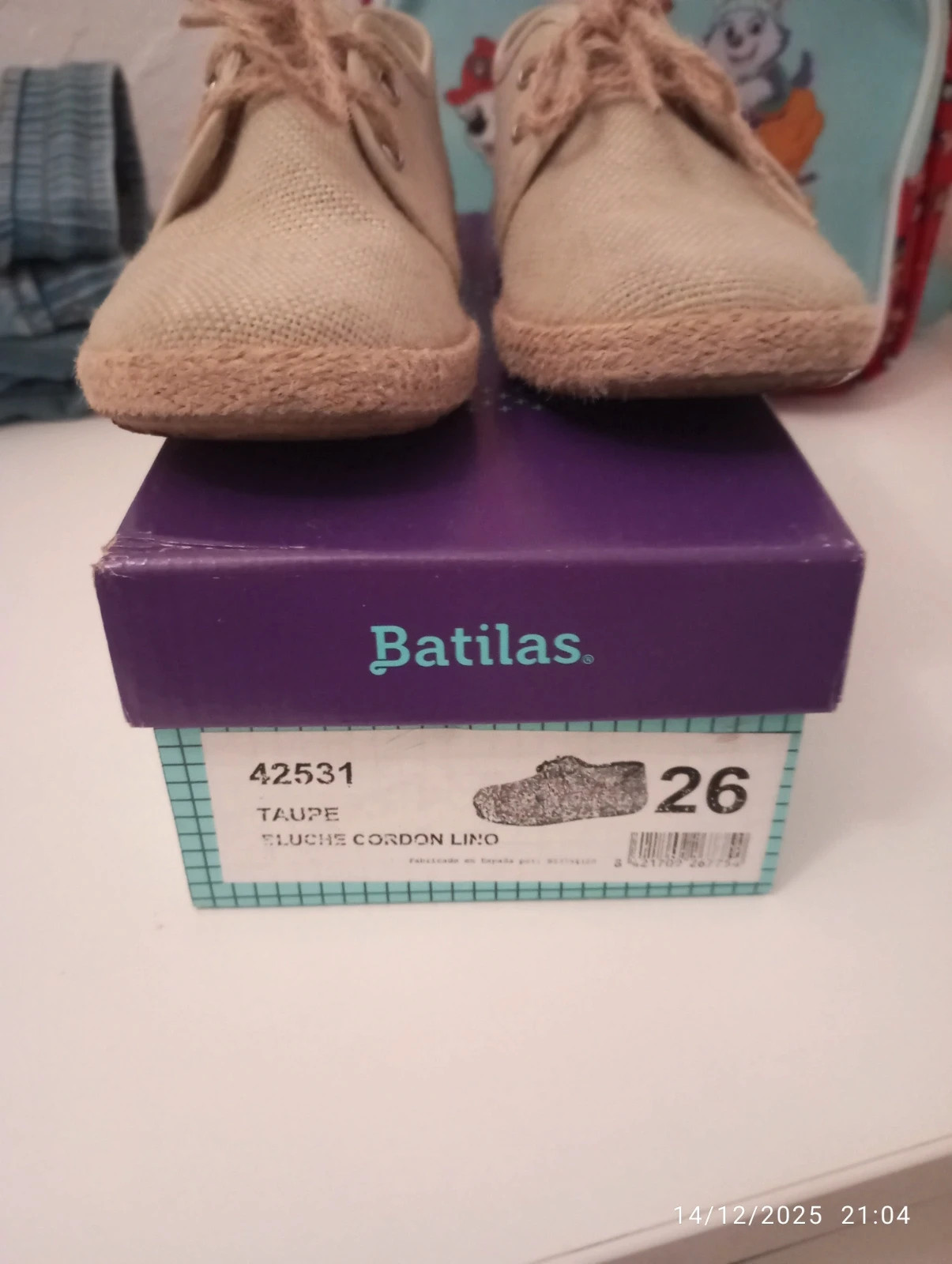 Zapatitos de lino – Batilas – taille 26 5