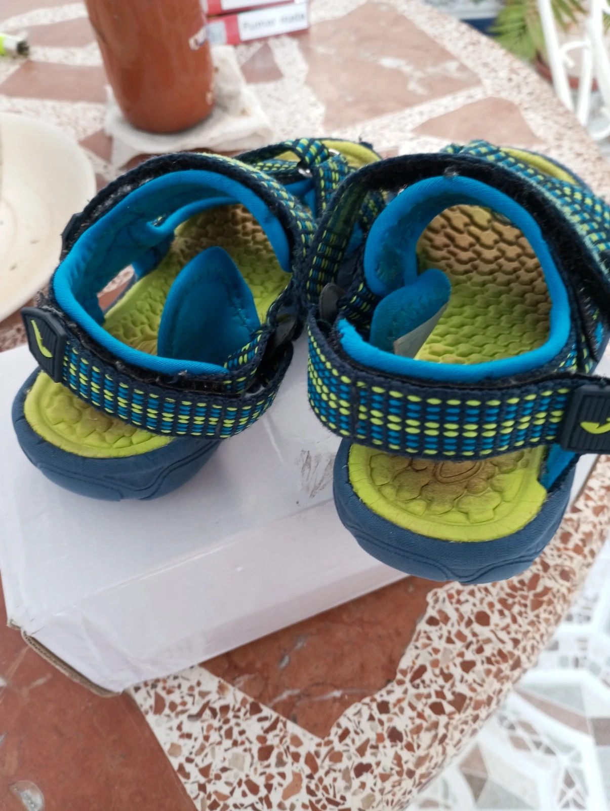 Sandalias Joma Wave Kids - Talla 26 (Azul/Flúor) - Como nuevas! – Joma – taille 26 3