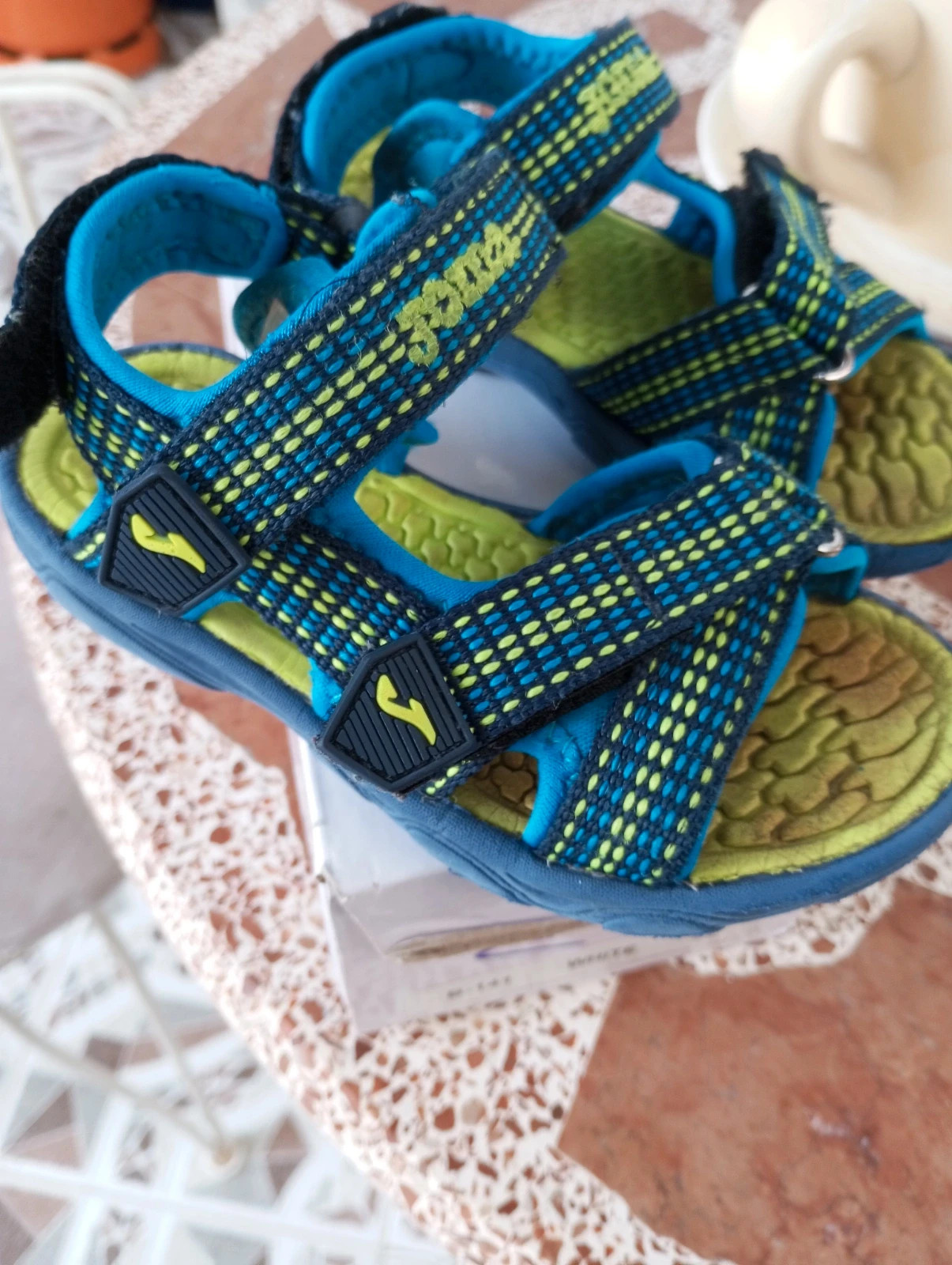 Sandalias Joma Wave Kids - Talla 26 (Azul/Flúor) - Como nuevas! – Joma – taille 26 2