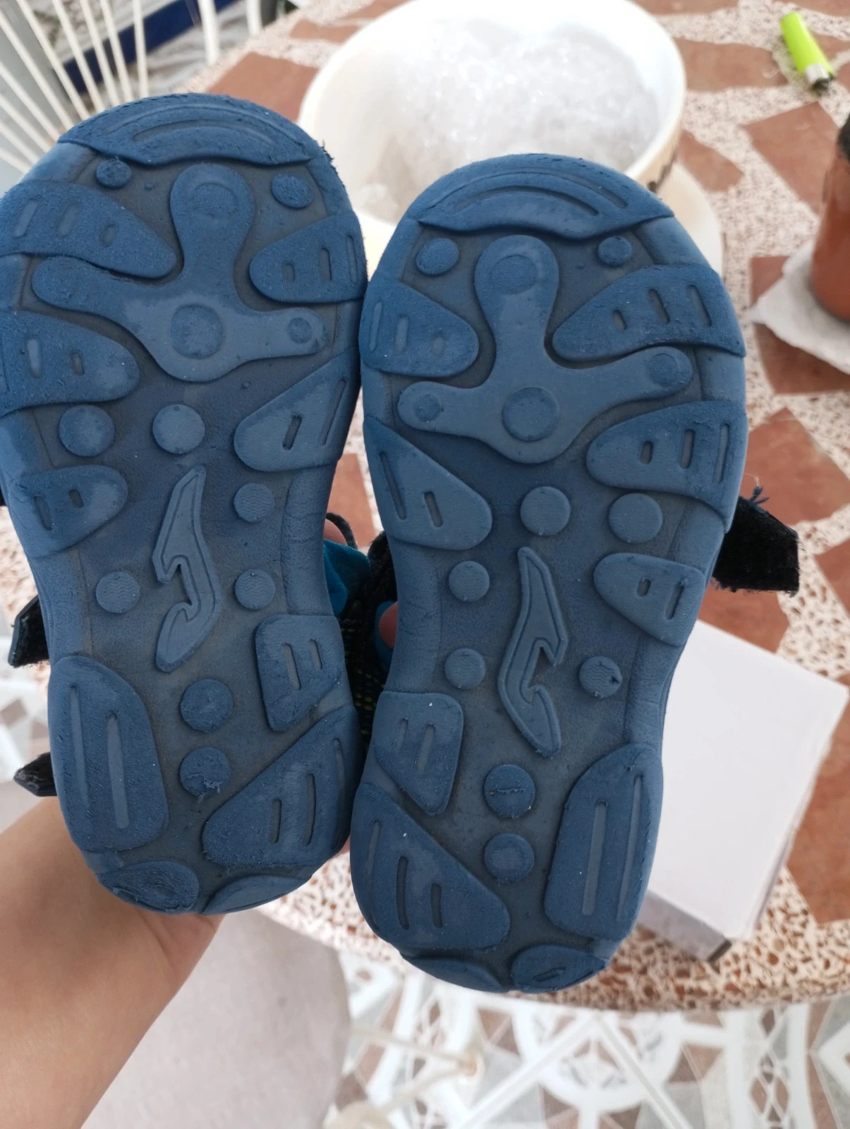 Sandalias Joma Wave Kids - Talla 26 (Azul/Flúor) - Como nuevas! – Joma – taille 26 4