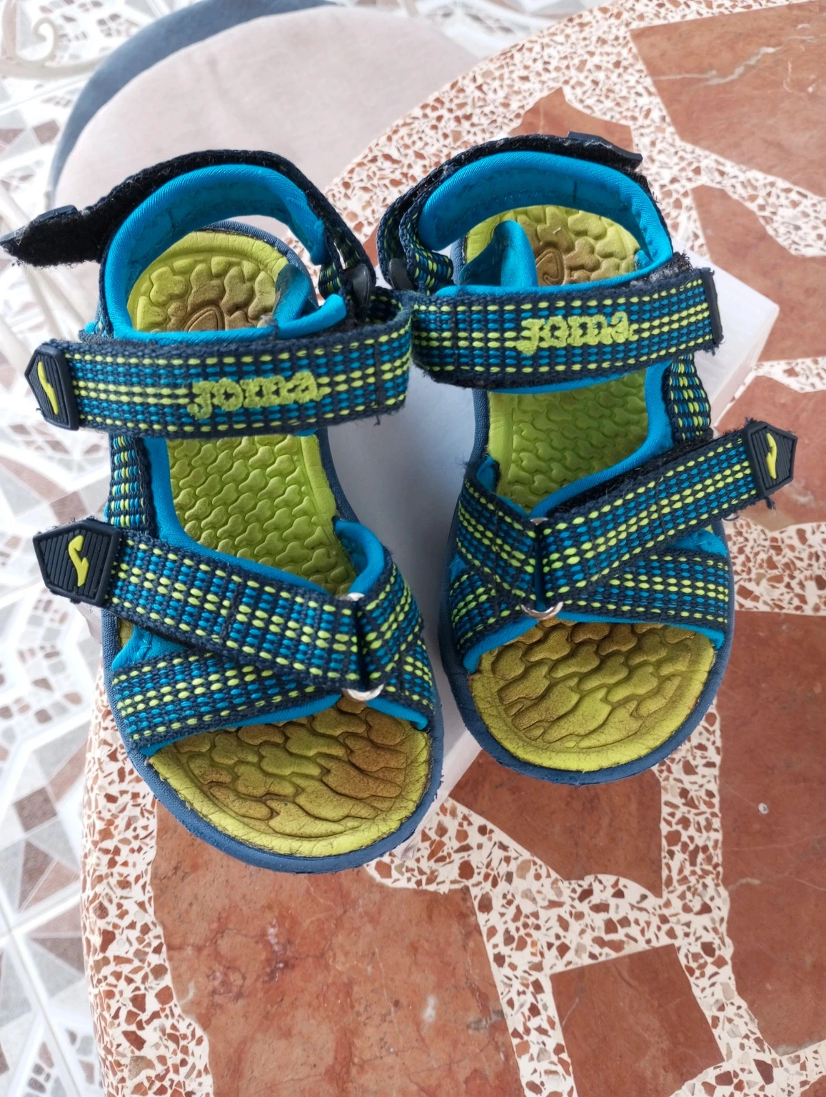 Sandalias Joma Wave Kids - Talla 26 (Azul/Flúor) - Como nuevas!