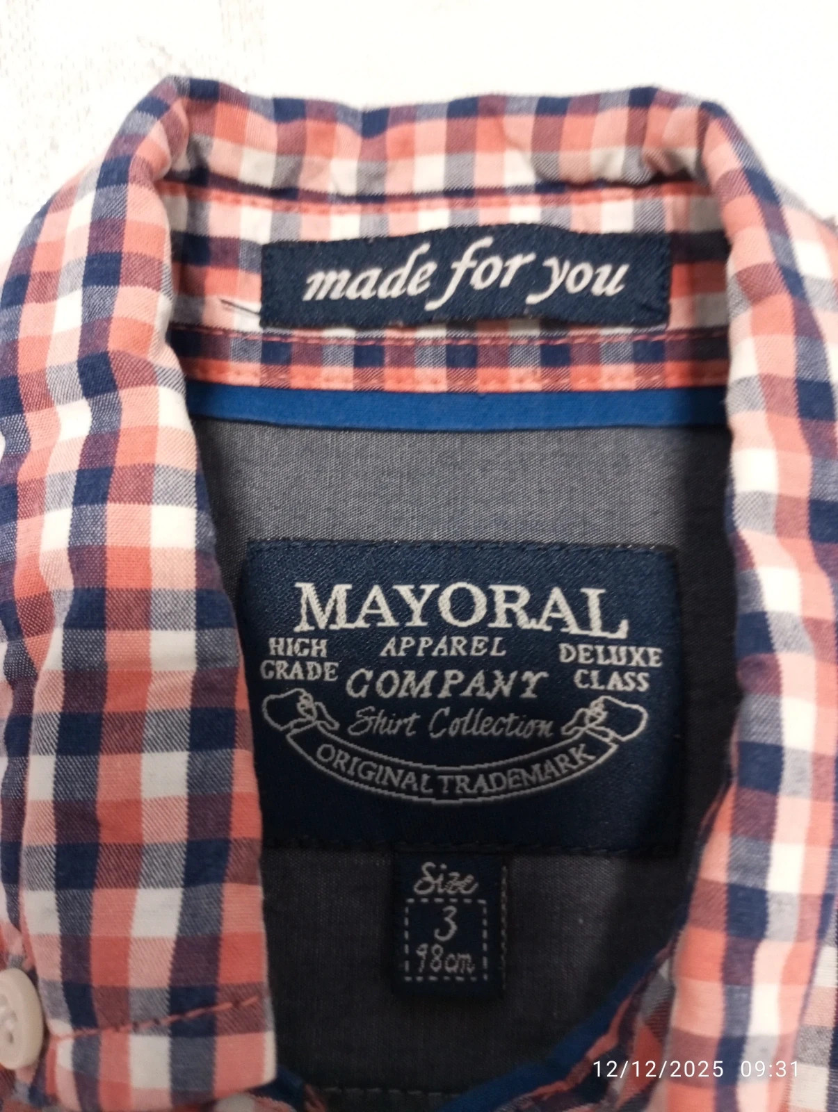 Camisa cuadritos mayoral – Mayoral – taille 3 ans / 98 cm 2