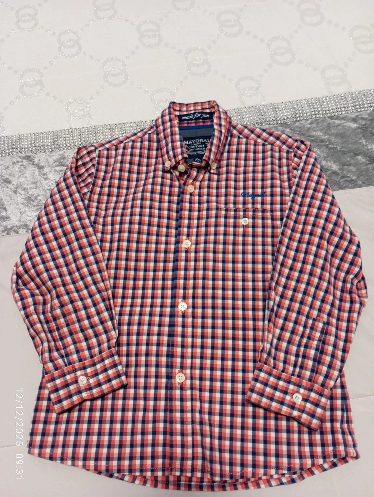 Camisa cuadritos mayoral