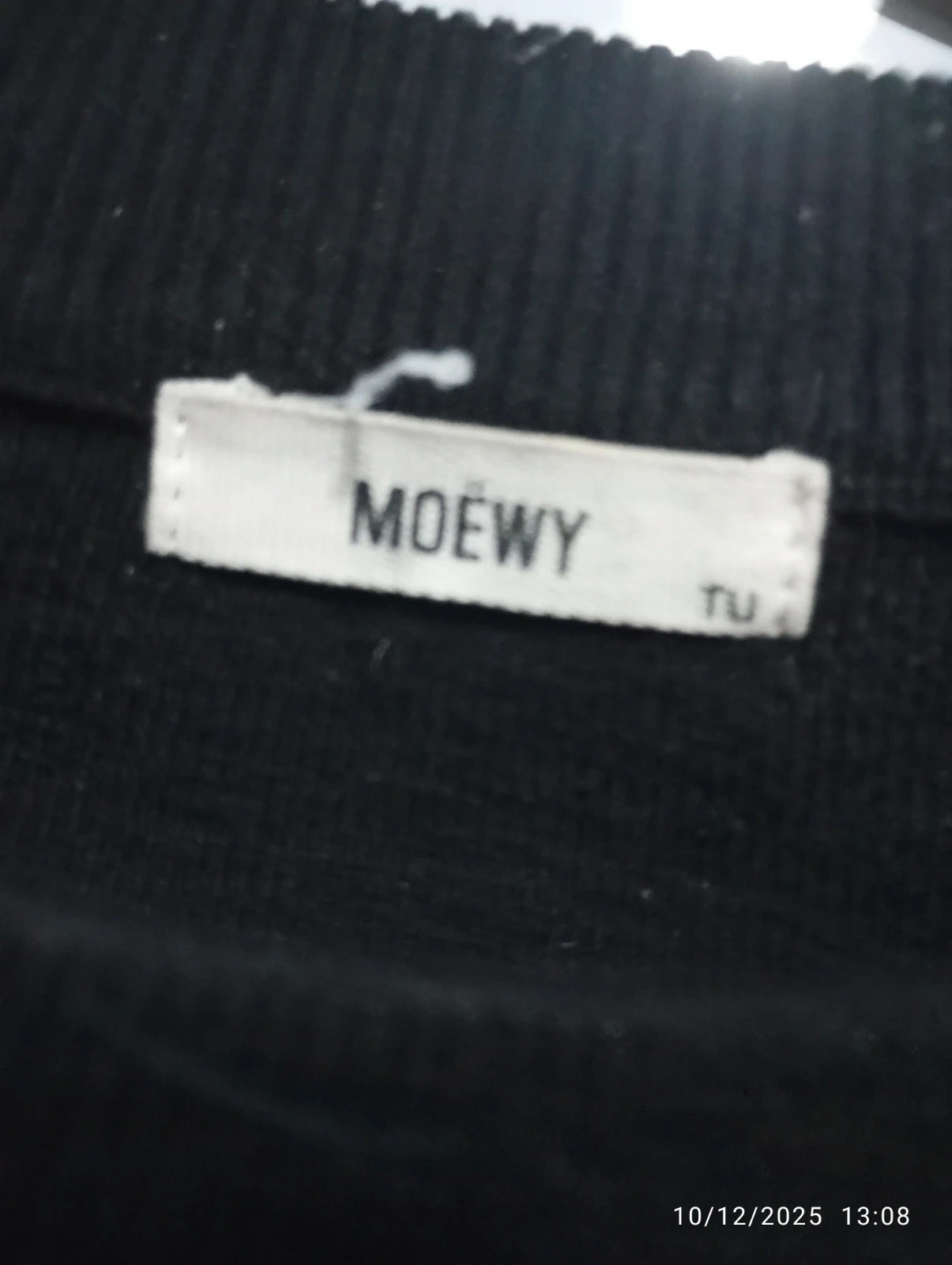 Jersey negro perlitas – Moewy – taille L / 40 / 12 3