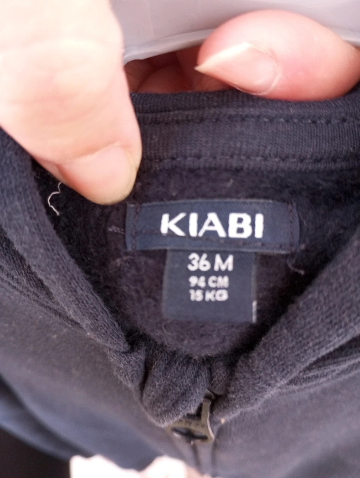 Sudadera cremallera – Kiabi – taille 3 ans / 98 cm 3