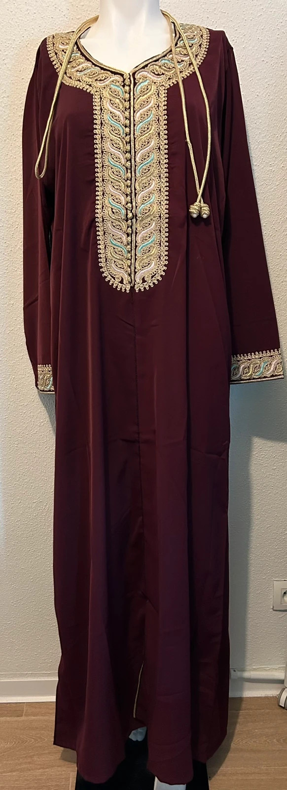 Caftan crêpe de soie original – caftan – taille XL / 42 / 14 3