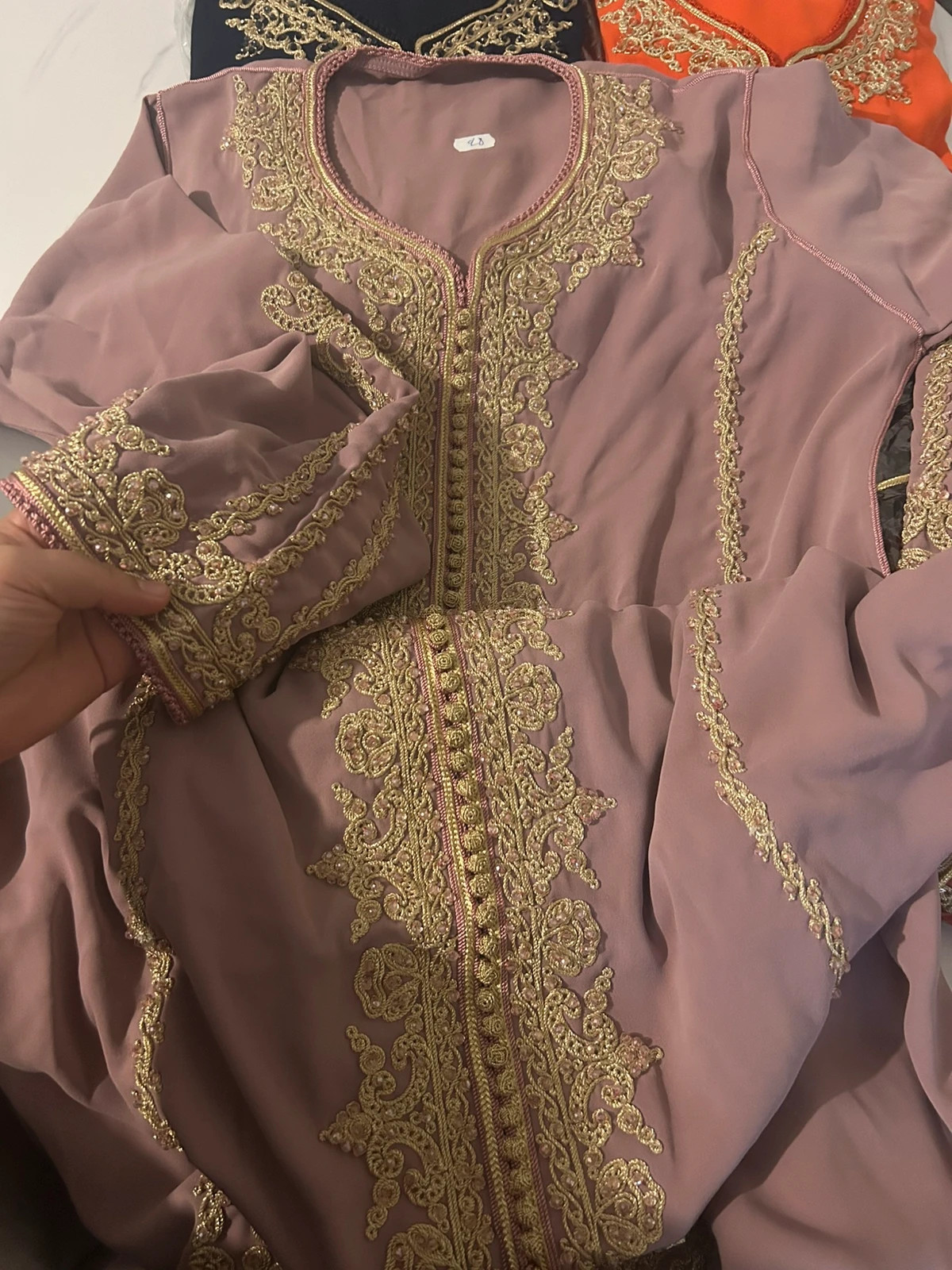 Caftan crêpe de soie original Ave ceinture S/M – caftan – taille M / 38 / 10 3