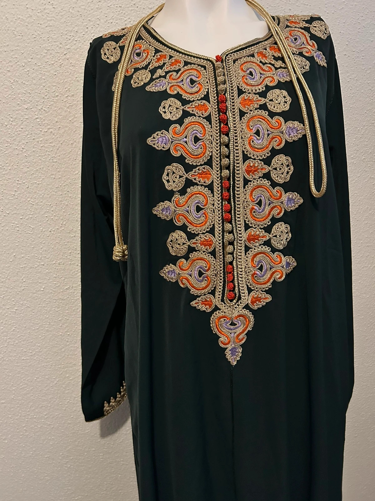 Caftan crêpe de soie original – caftan – taille XL / 42 / 14 2