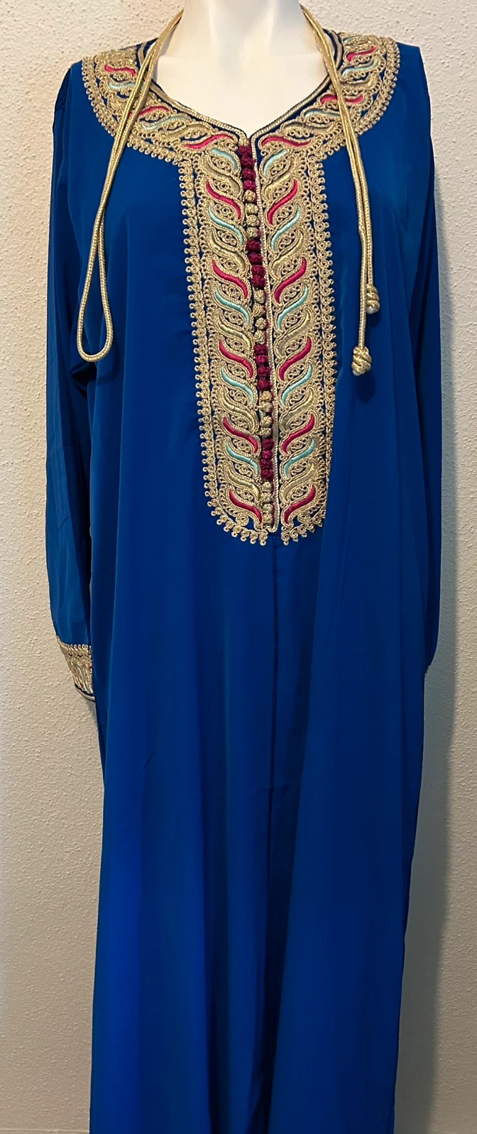 Caftan crêpe de soie original L/XL – SOIE – taille XL / 42 / 14 2