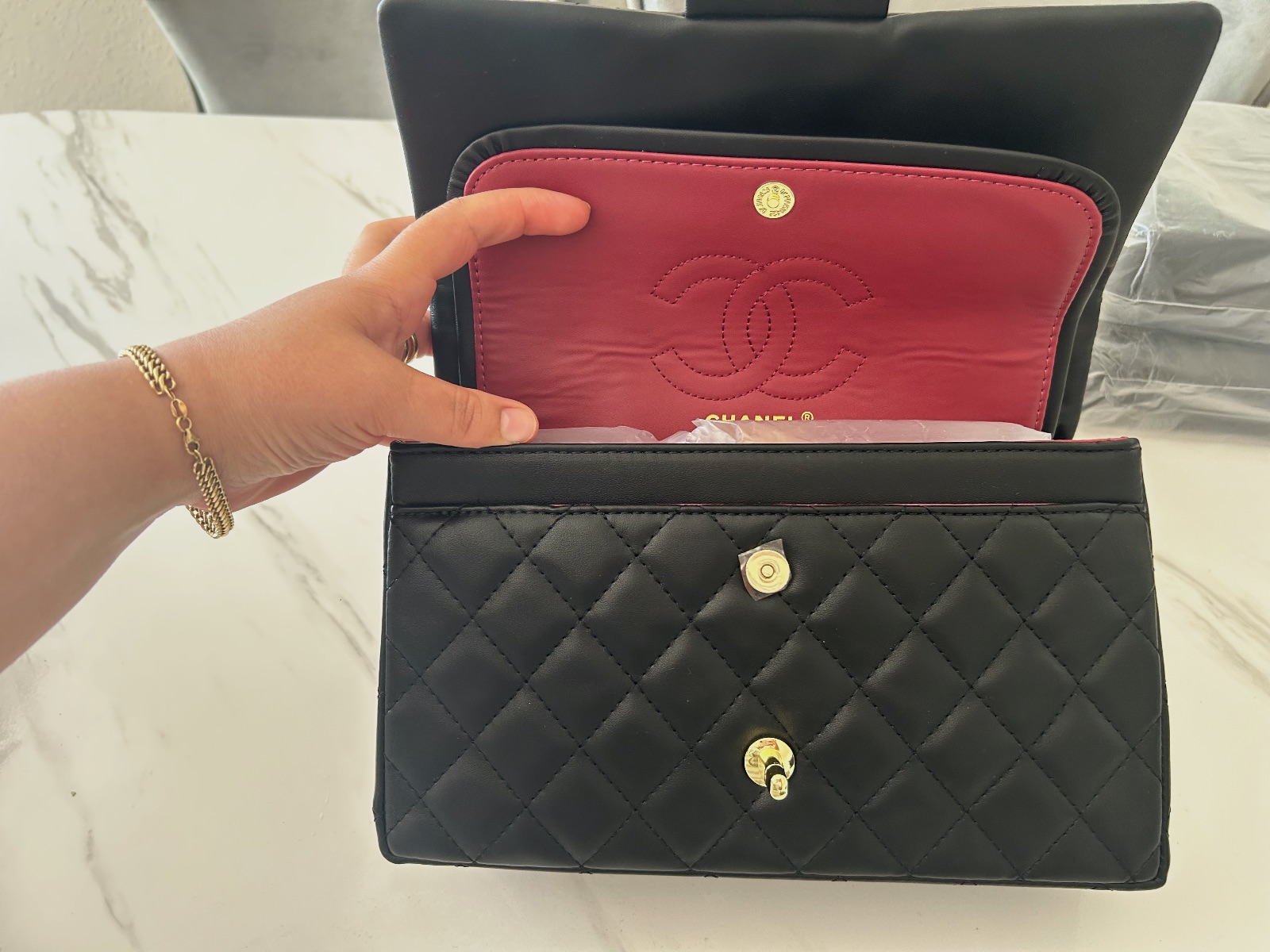 Sac noir élégant et intemporel 🖤 Cuir d’origine  – Tendance 3