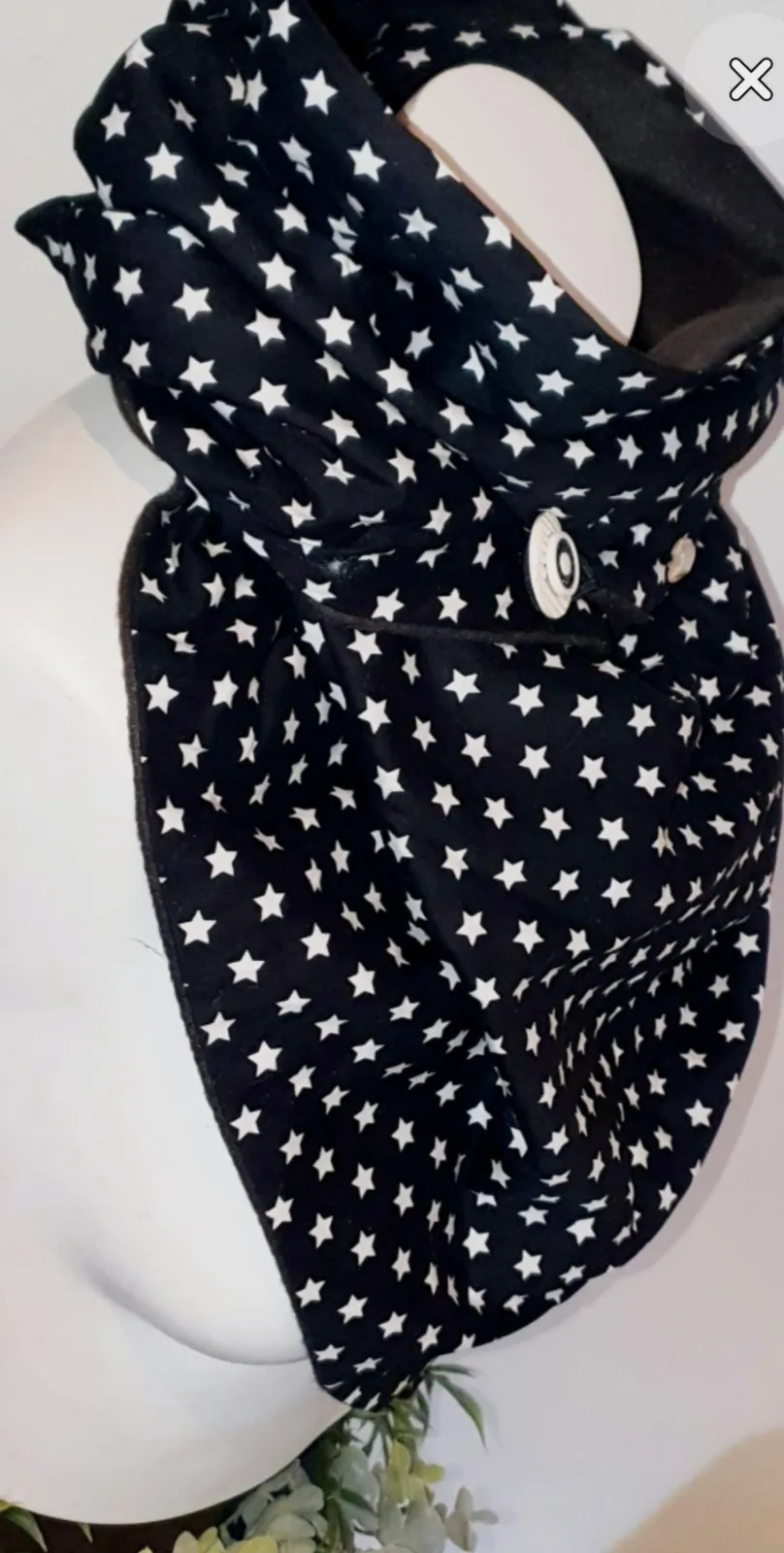 Snood étoiles polaire noir intérieur tout doux très chaud modèle unique  – Sans marque – taille Taille unique 4