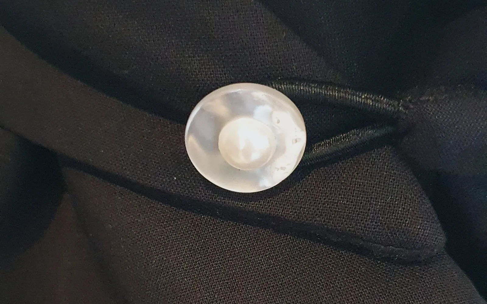 Snood pts pois noir sur fond blanc polaire noir intérieur tout doux très chaud  – Sans marque – taille Taille unique 4