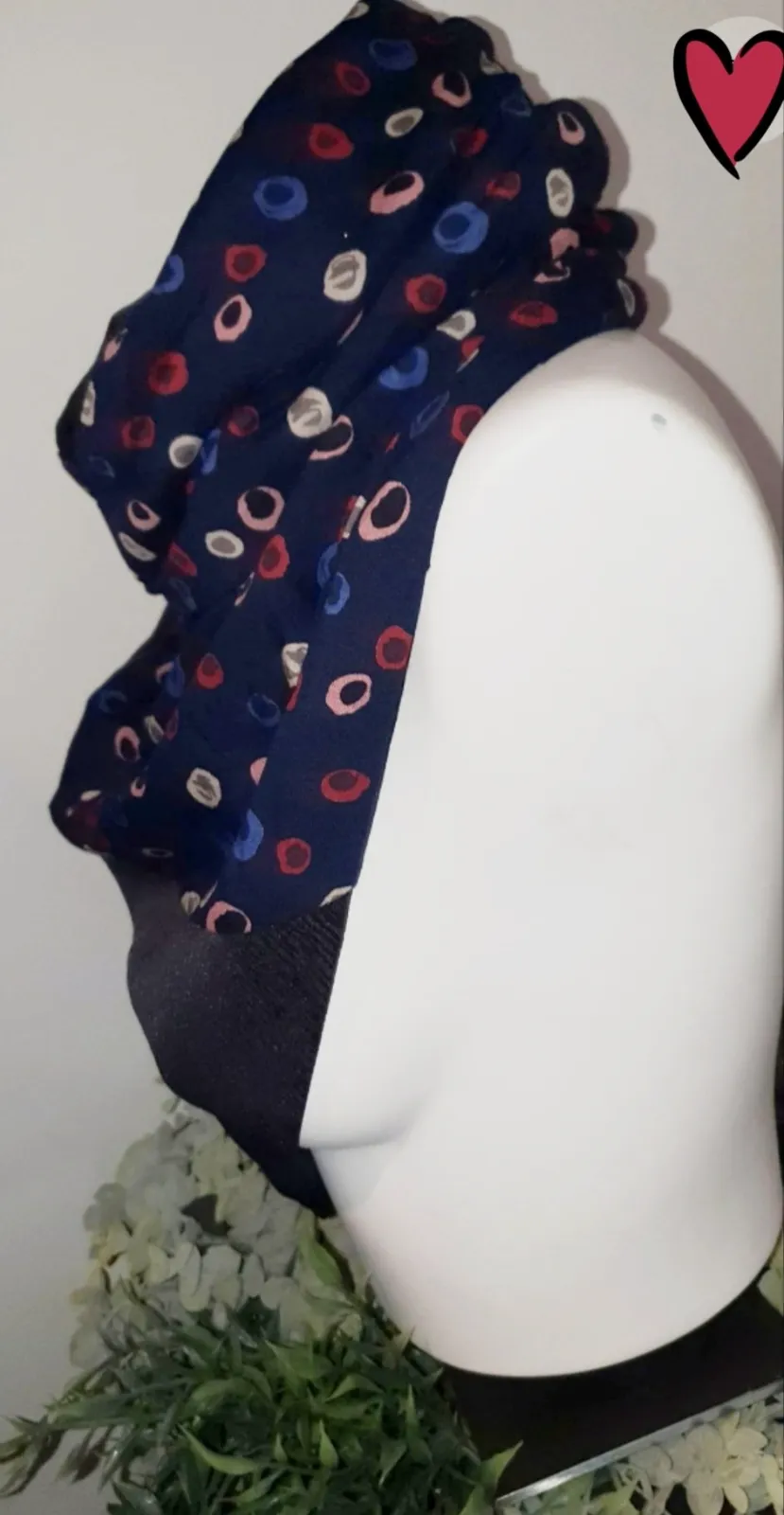 Snood polaire noir intérieur tout doux très chaud modèle unique fait main  – Sans marque – taille Taille unique 2