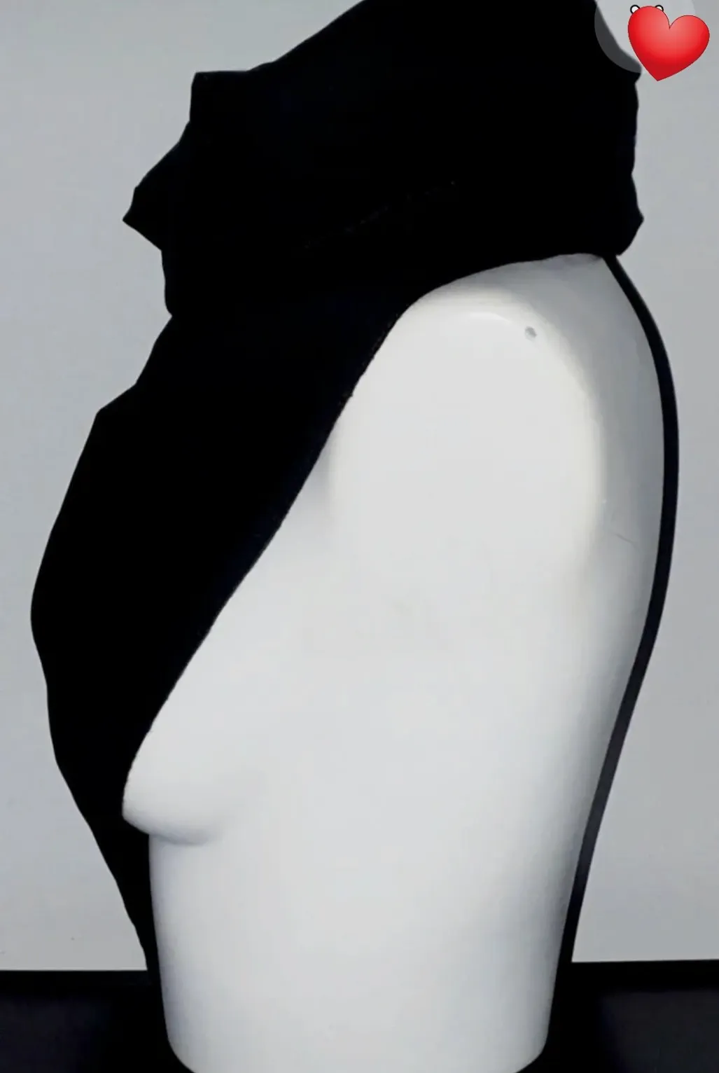 Snood polaire noir intérieur tout doux très chaud modèle unique  – Fait main – taille Taille unique 2