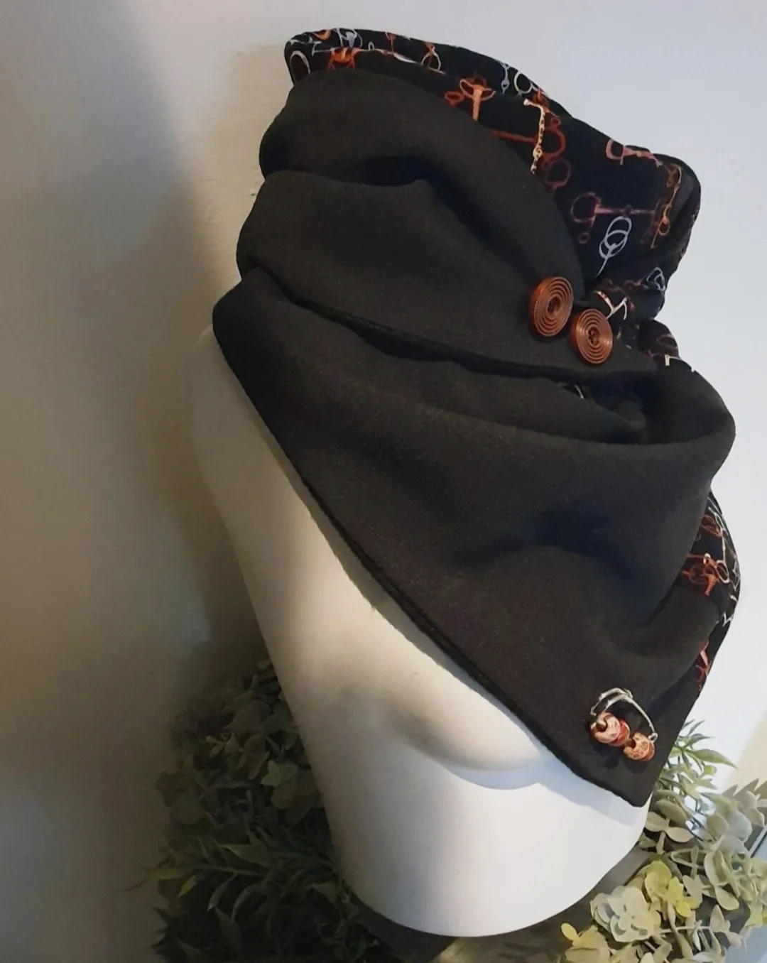Snood polaire noir intérieur tout doux très chaud modèle unique  – Sans marque – taille Taille unique 2
