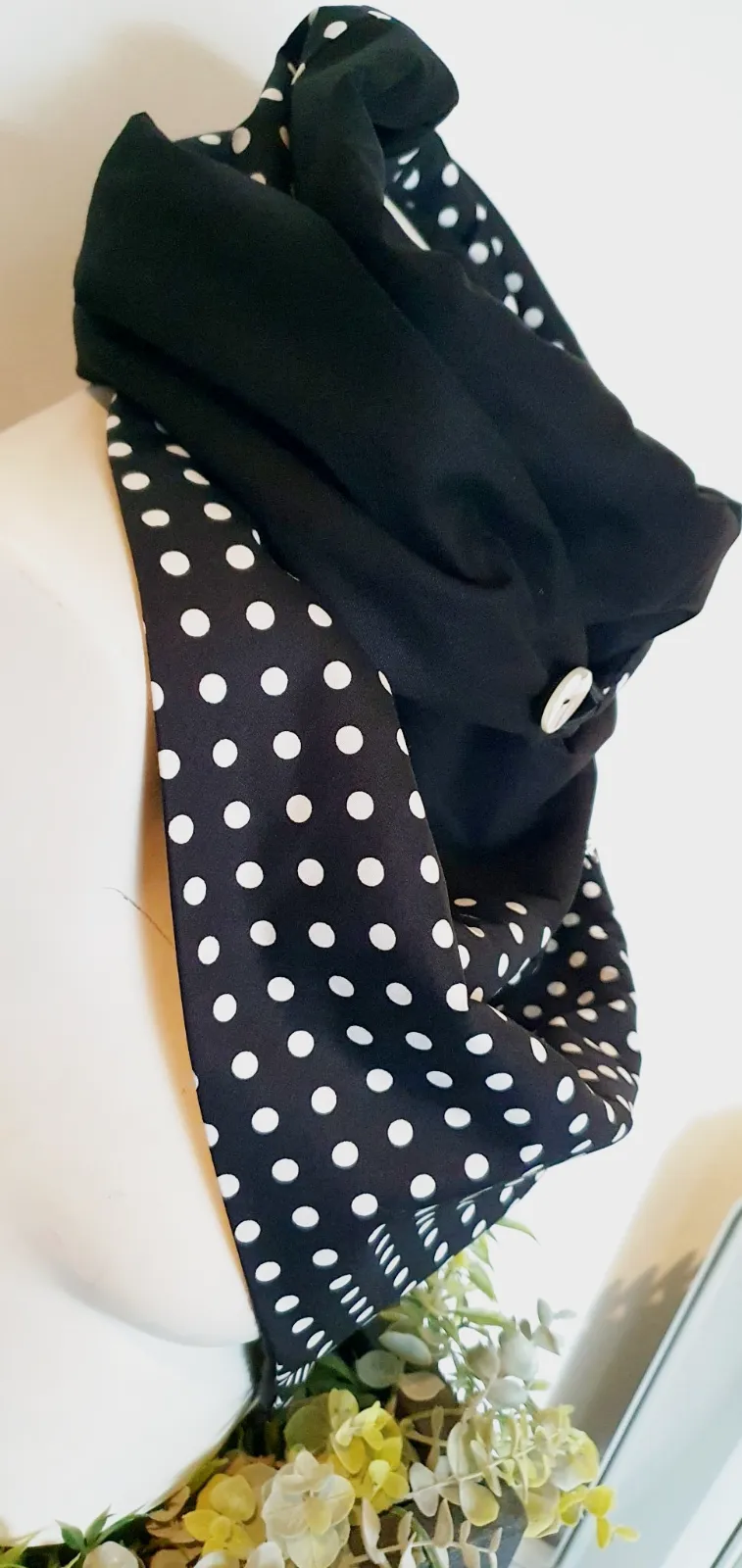 Snood polaire noir intérieur tout doux très chaud modèle unique  – Sans marque – taille Taille unique 3