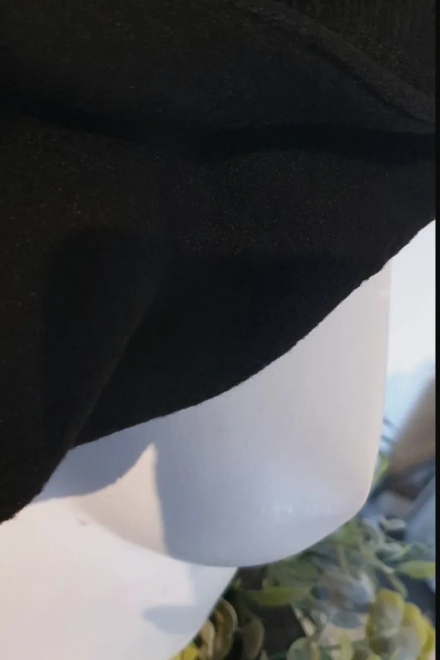 Snood polaire noir intérieur tout doux très chaud modèle unique fait main  – Sans marque – taille Taille unique 3