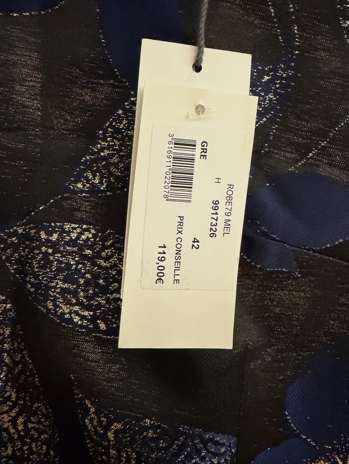 Robe de soirée jacquard Gregory Pat – Gregory Pat – taille L 3