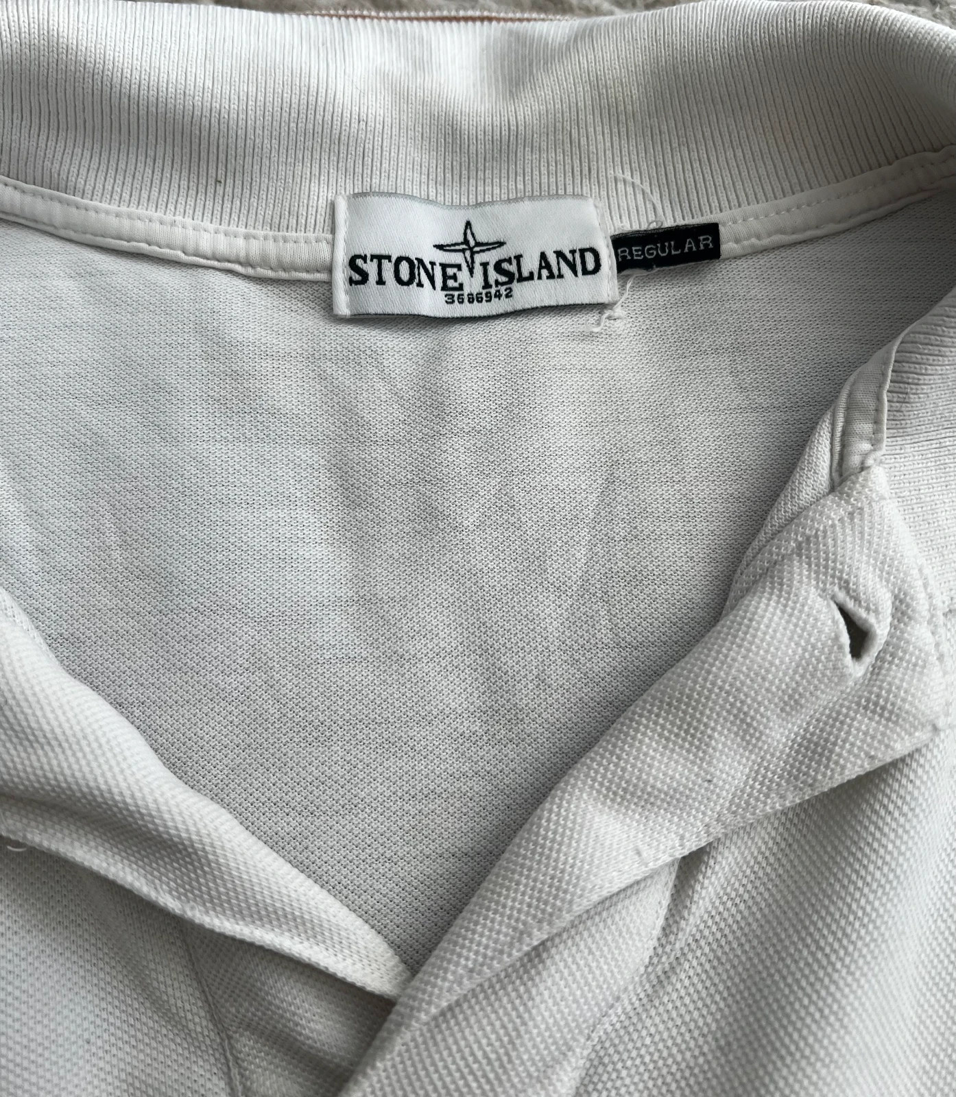 Polo Stone Island M Blanc – Stone Island – taille M 2