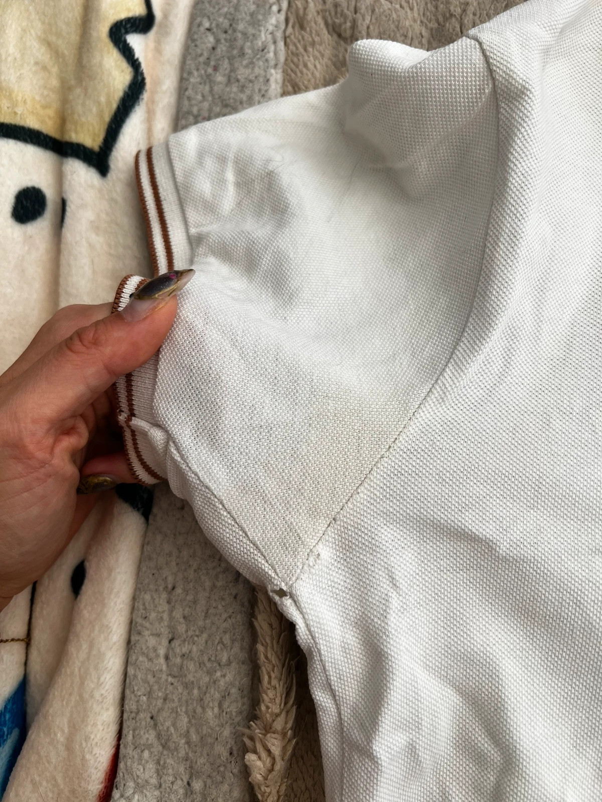 Polo Stone Island M Blanc – Stone Island – taille M 5