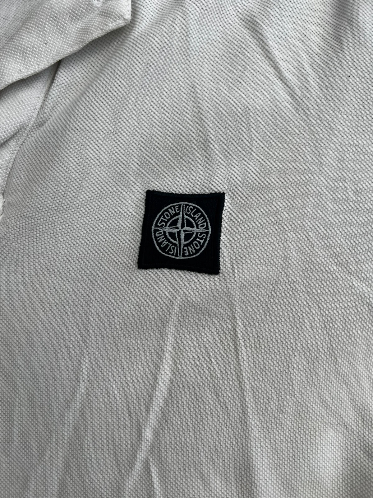 Polo Stone Island M Blanc – Stone Island – taille M 4