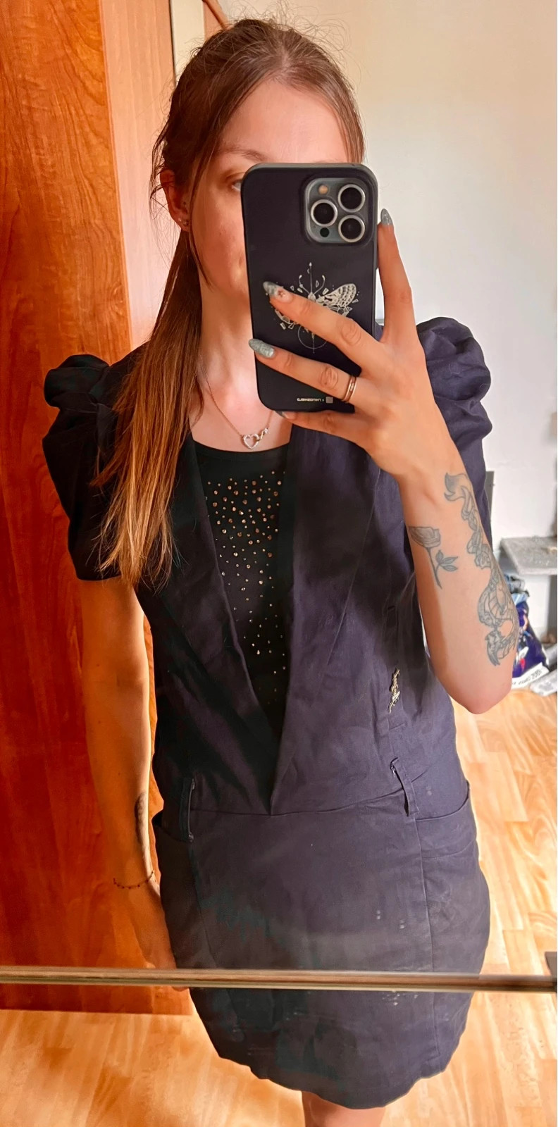 Robe épaule bouffante