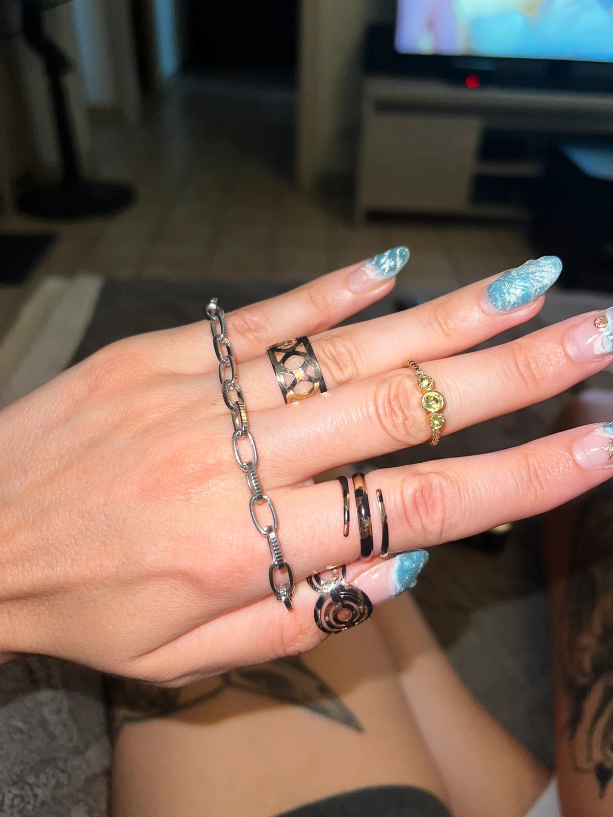 Lot de bagues avec bracelet – Boutique Parisienne 2