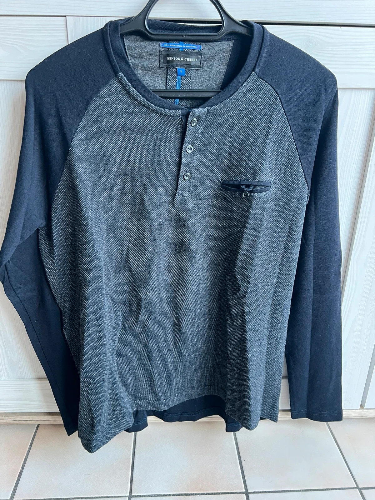 Pull bleu – Benson & Cherry – taille L