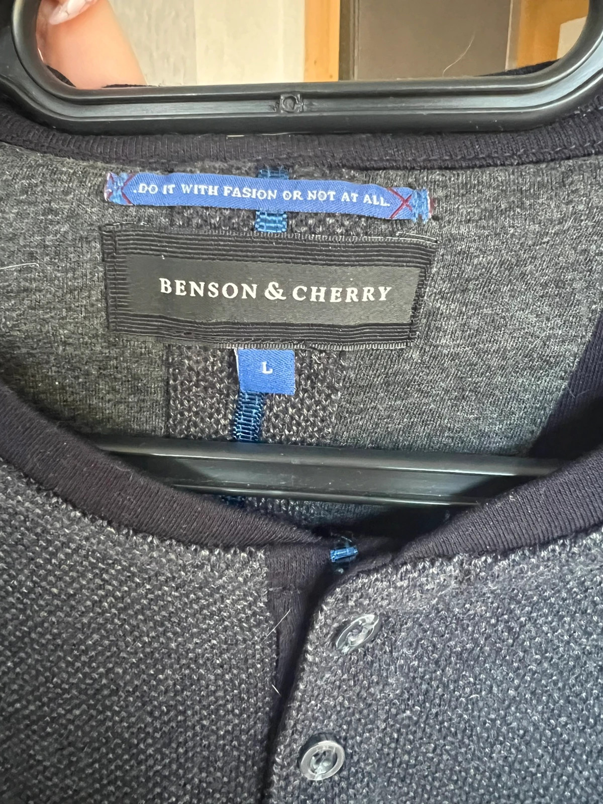 Pull bleu – Benson & Cherry – taille L 3