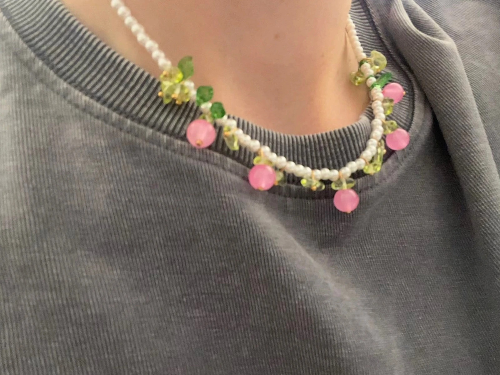 Collier perle – xiyajia 2