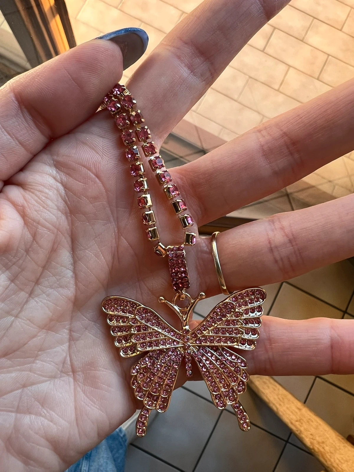 Collier papillon