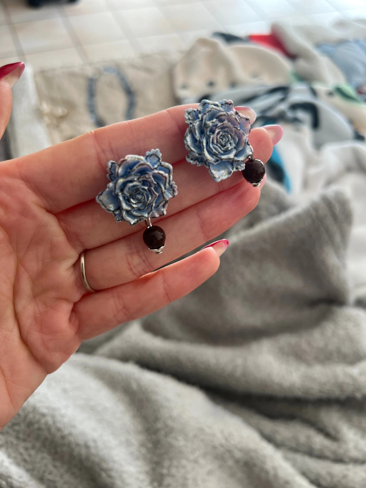 Boucle d’oreille fleur – Little Glimmers 2
