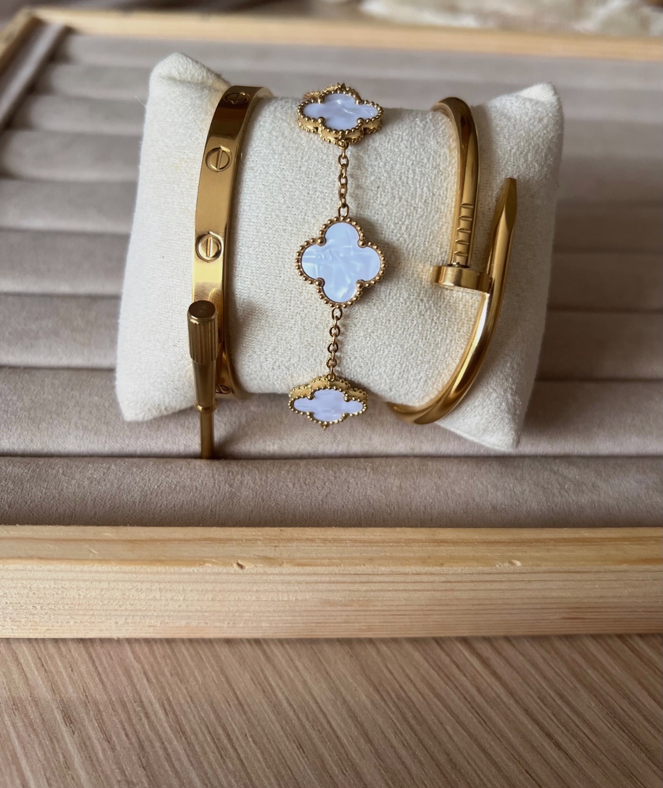 Ensemble bracelet doré – Love 2