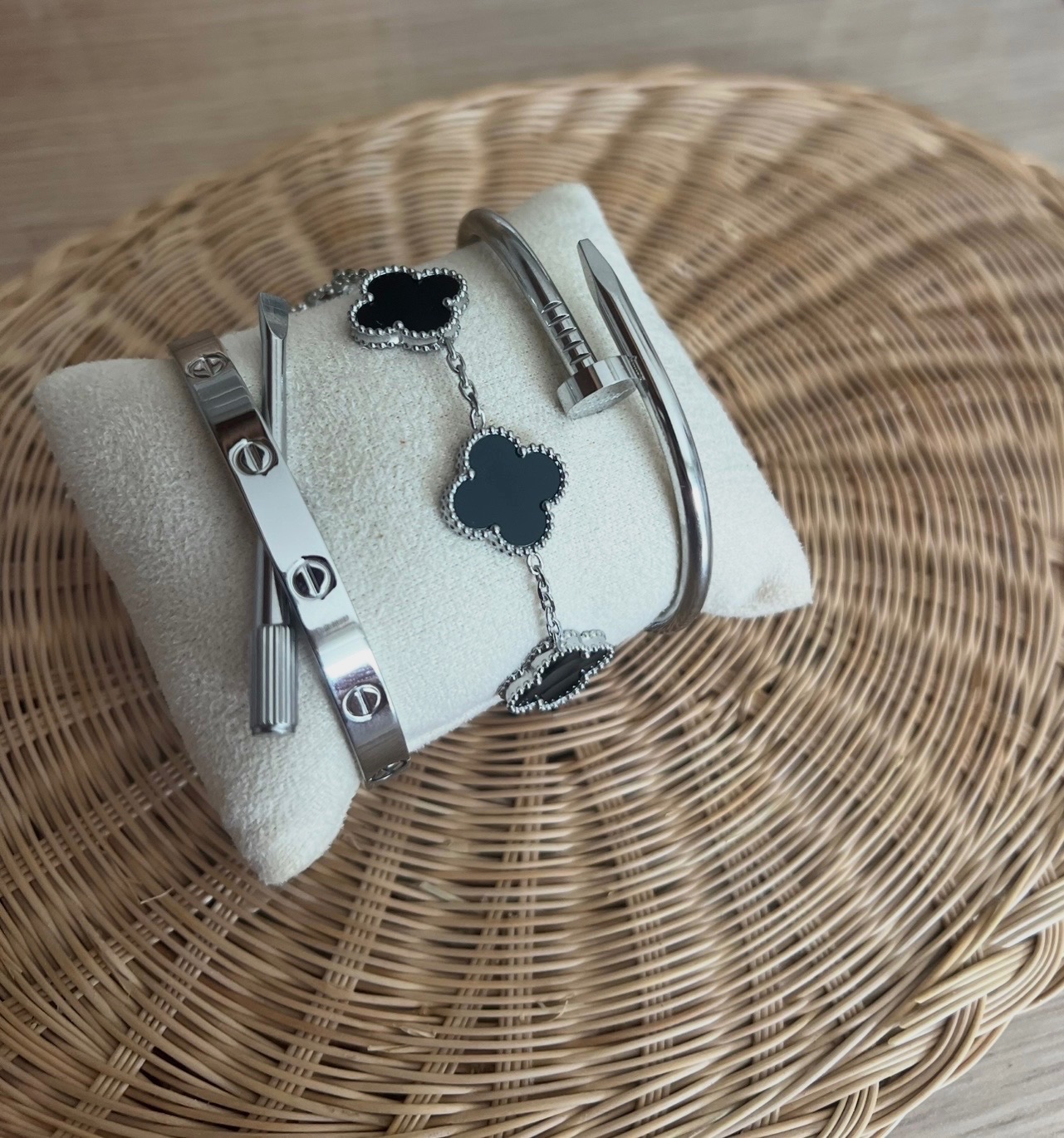 Ensemble bracelet argenté – Love 2