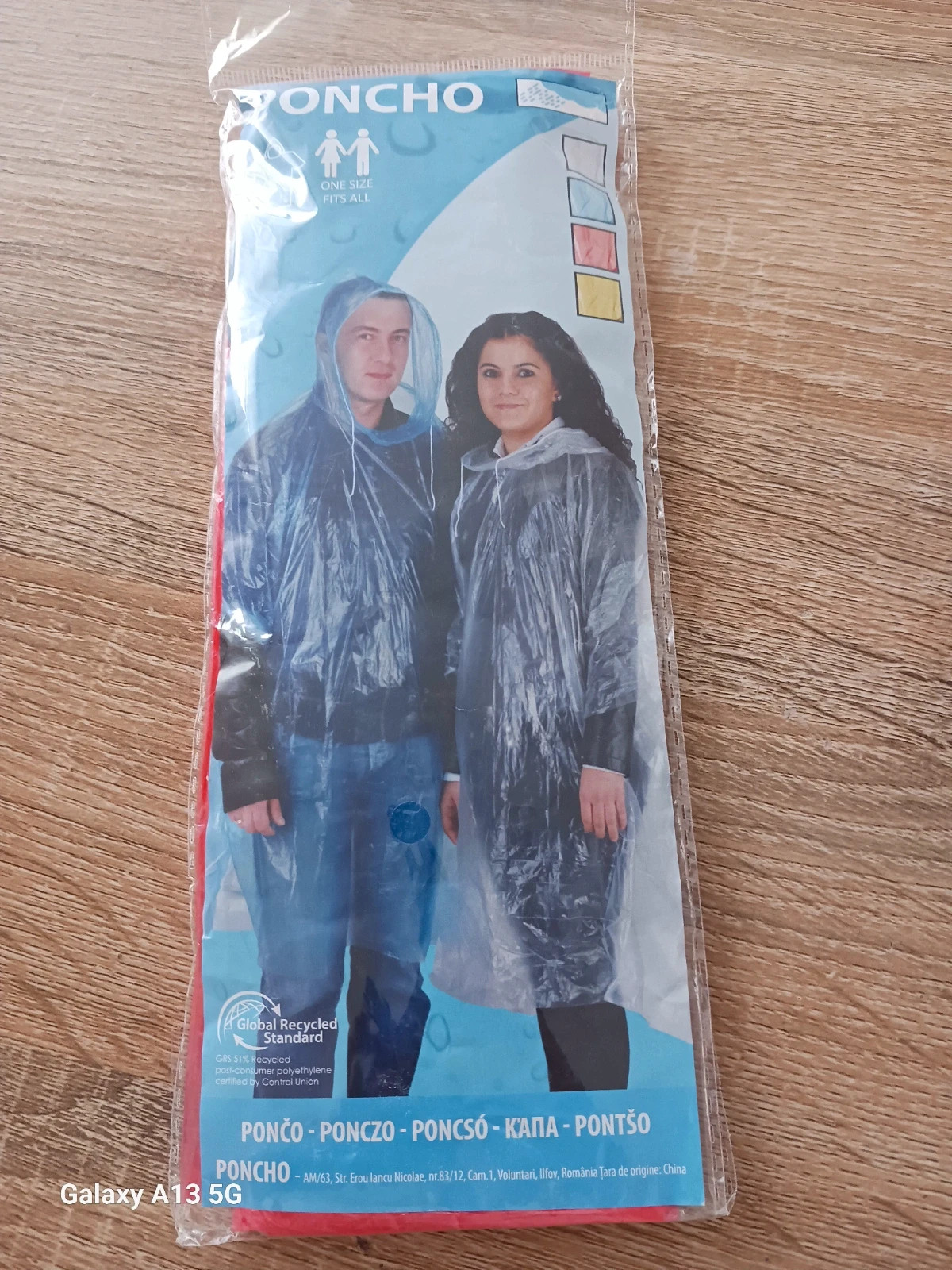 Poncho de pluie adulte rouge – taille unique – neuf sous emballage – taille Taille unique