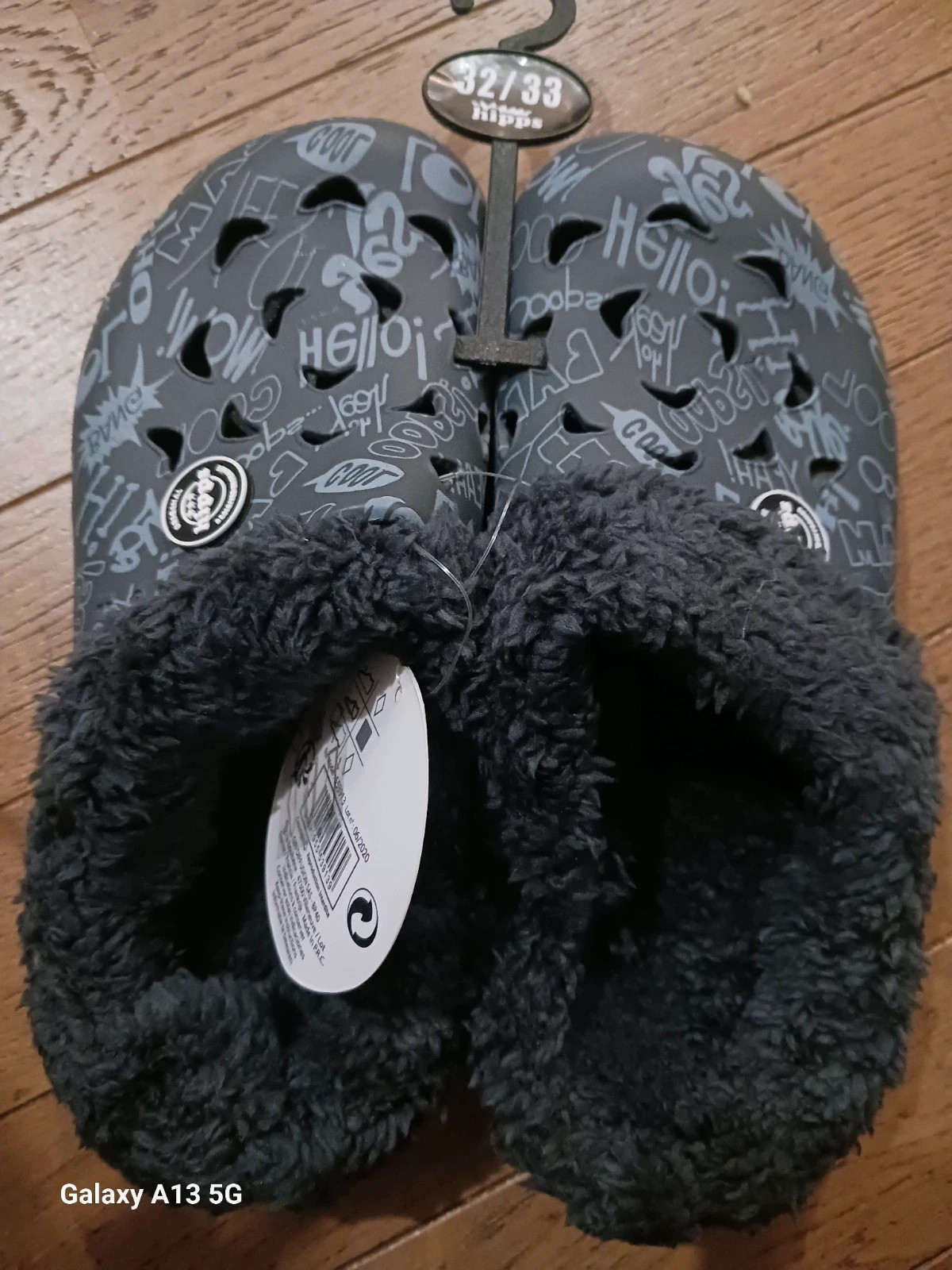 Sabots mules enfant Hipps avec fourrure dehoussable taille 32/33