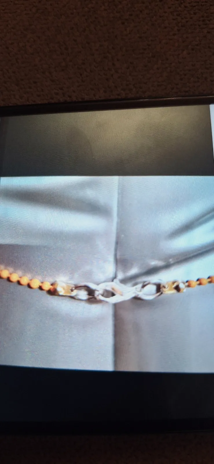 Chaine orange pompoms – Berbere 3