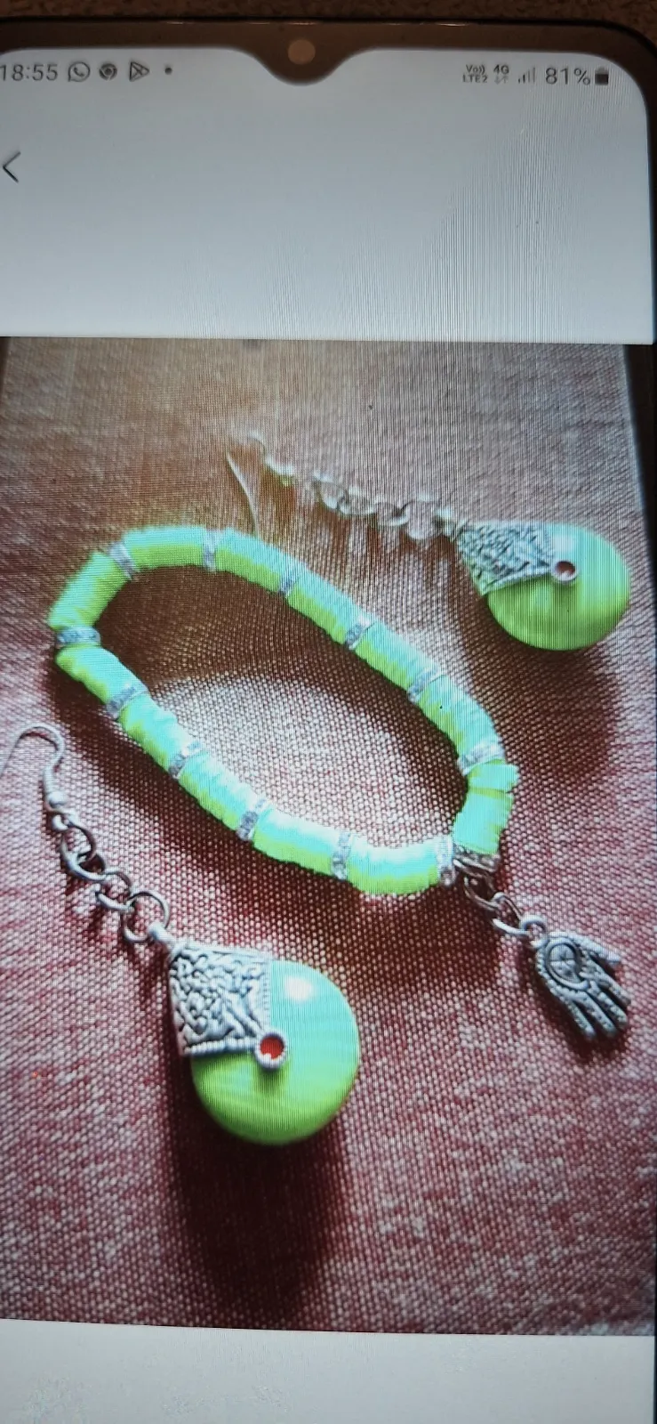 Ensemble bracelet boucles d.oreilles – Japonnaise