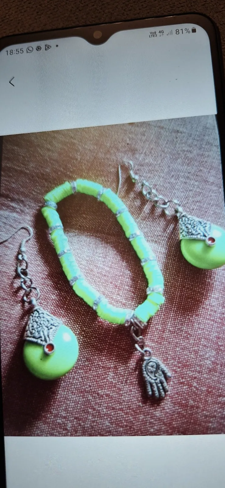 Ensemble bracelet boucles d.oreilles – Japonnaise 2