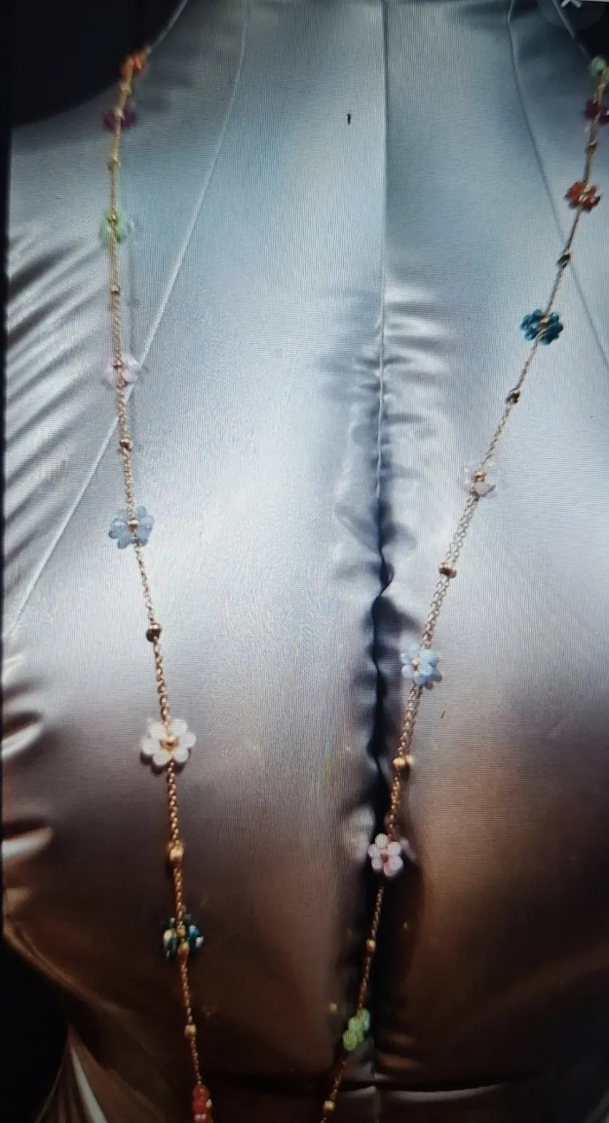 Long sautoir chaine fleurs – Japonaise – taille Taille unique 4