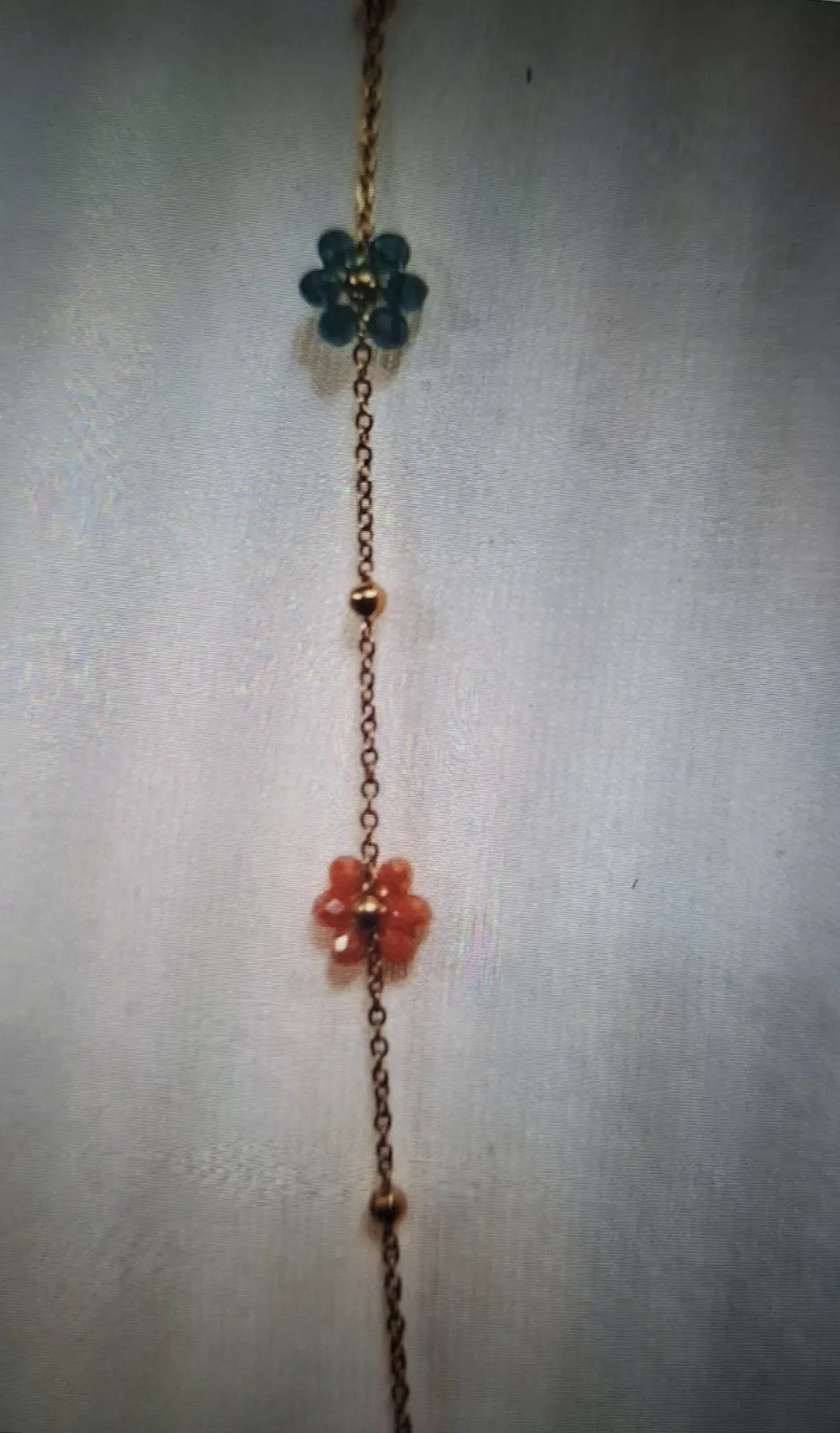 Long sautoir chaine fleurs – Japonaise – taille Taille unique 3