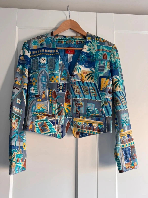 Veste Kenzo Jungle vintage taille L 40 motifs ethniques – Kenzo – taille L / 40 / 12 2