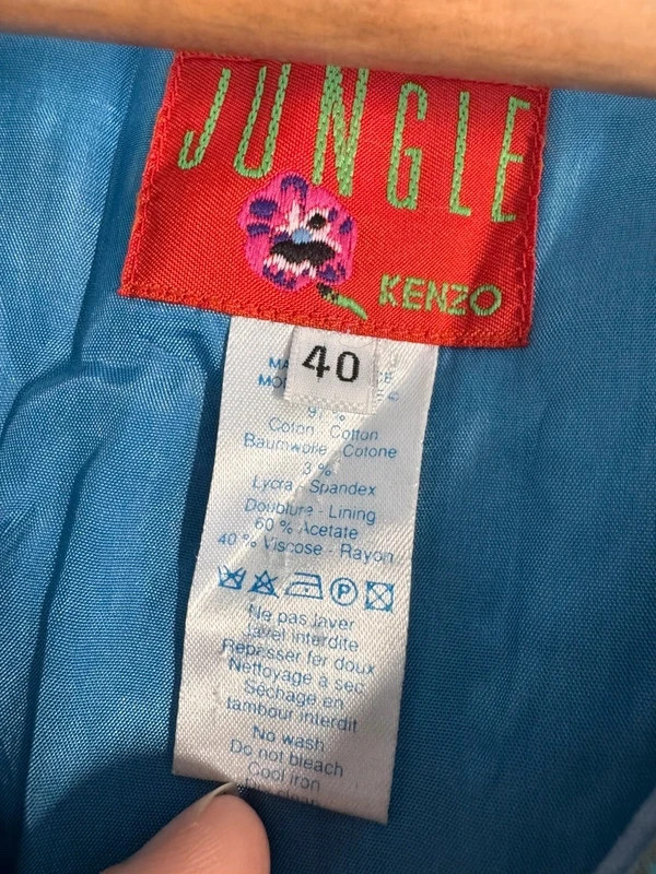 Veste Kenzo Jungle vintage taille L 40 motifs ethniques – Kenzo – taille L / 40 / 12 3